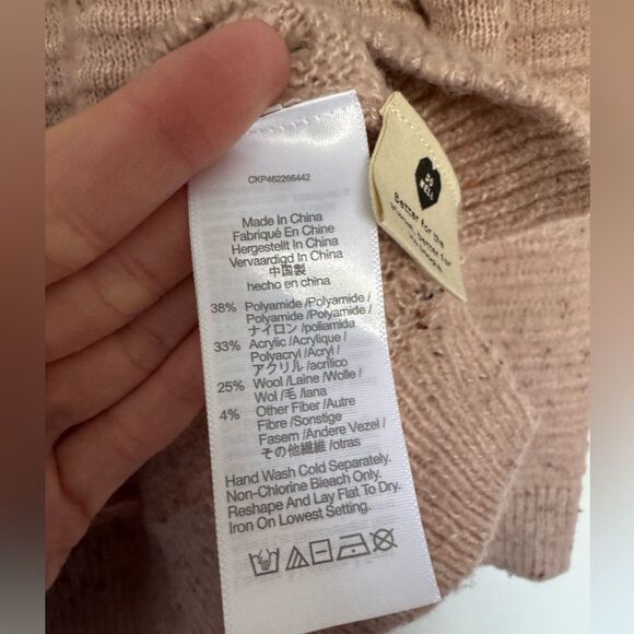 Madewell Donegal Rib Knit Marled Sweater Medium - Picture 8 of 8